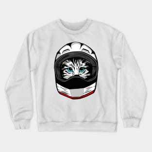 funny cat – Icecat the cat driver Crewneck Sweatshirt